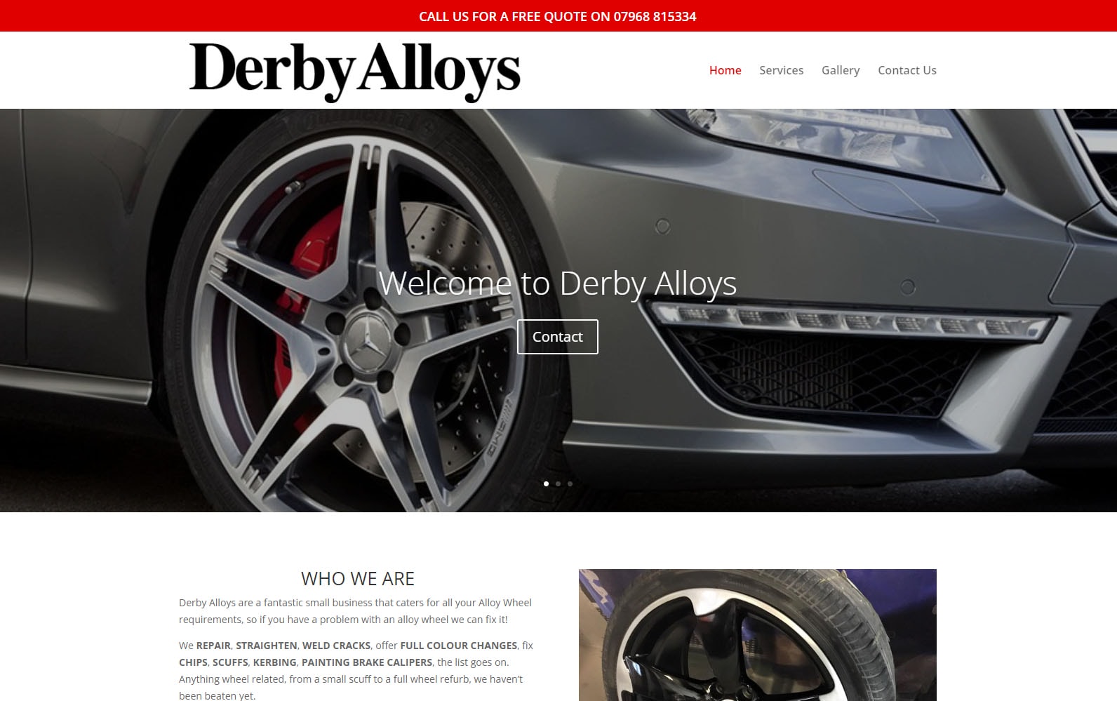 derby alloys website screenshot